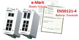 科洛理思工業交換機通過EN50121-4 & e-Mark，提升交通安防極佳的網絡傳輸及效能!
